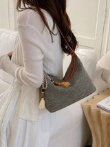 Woven Shoulder Bag with Tassel - Trendsi - Flyclothing LLC