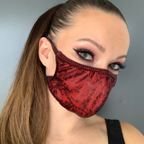 Roma Costume Shimmer Face Mask M111