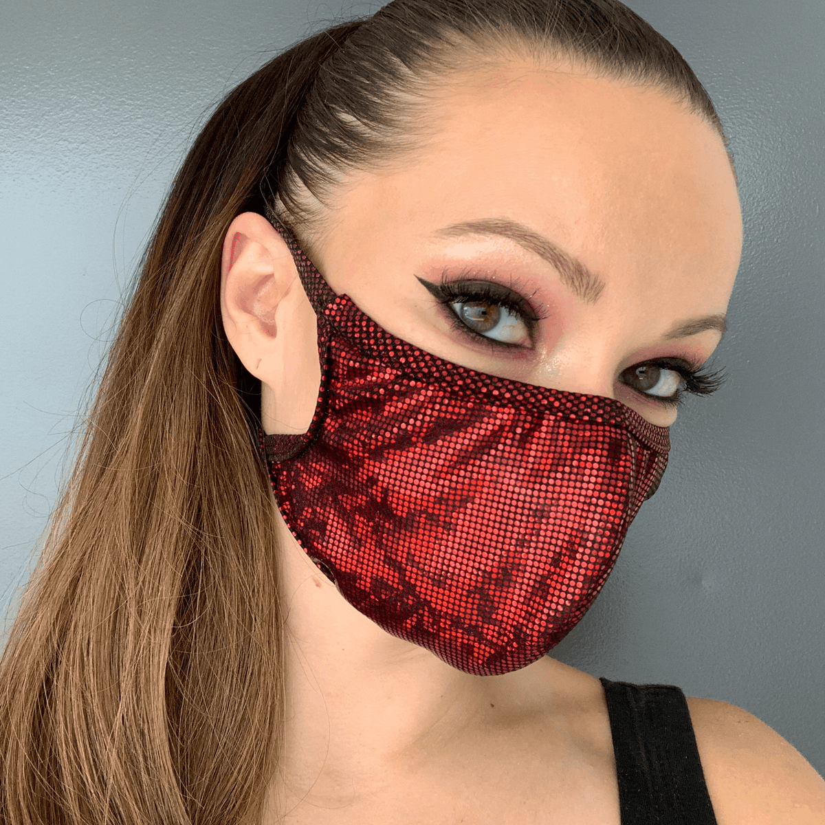 Roma Costume Shimmer Face Mask M111 - Roma Costume - Flyclothing LLC