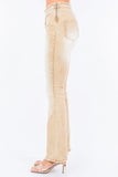 American Bazi V-Cut Ruched Flare Pants - Trendsi