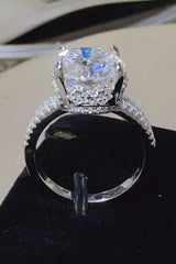 5 Carat Moissanite 925 Sterling Silver Ring - Trendsi - Flyclothing LLC