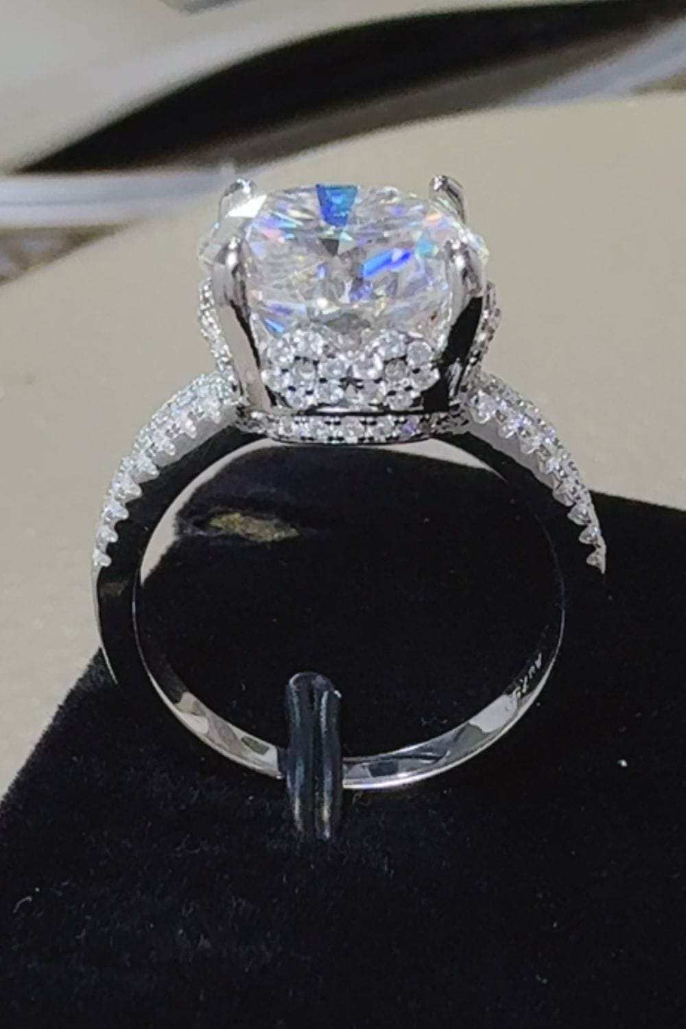 5 Carat Moissanite 925 Sterling Silver Ring - Trendsi - Flyclothing LLC