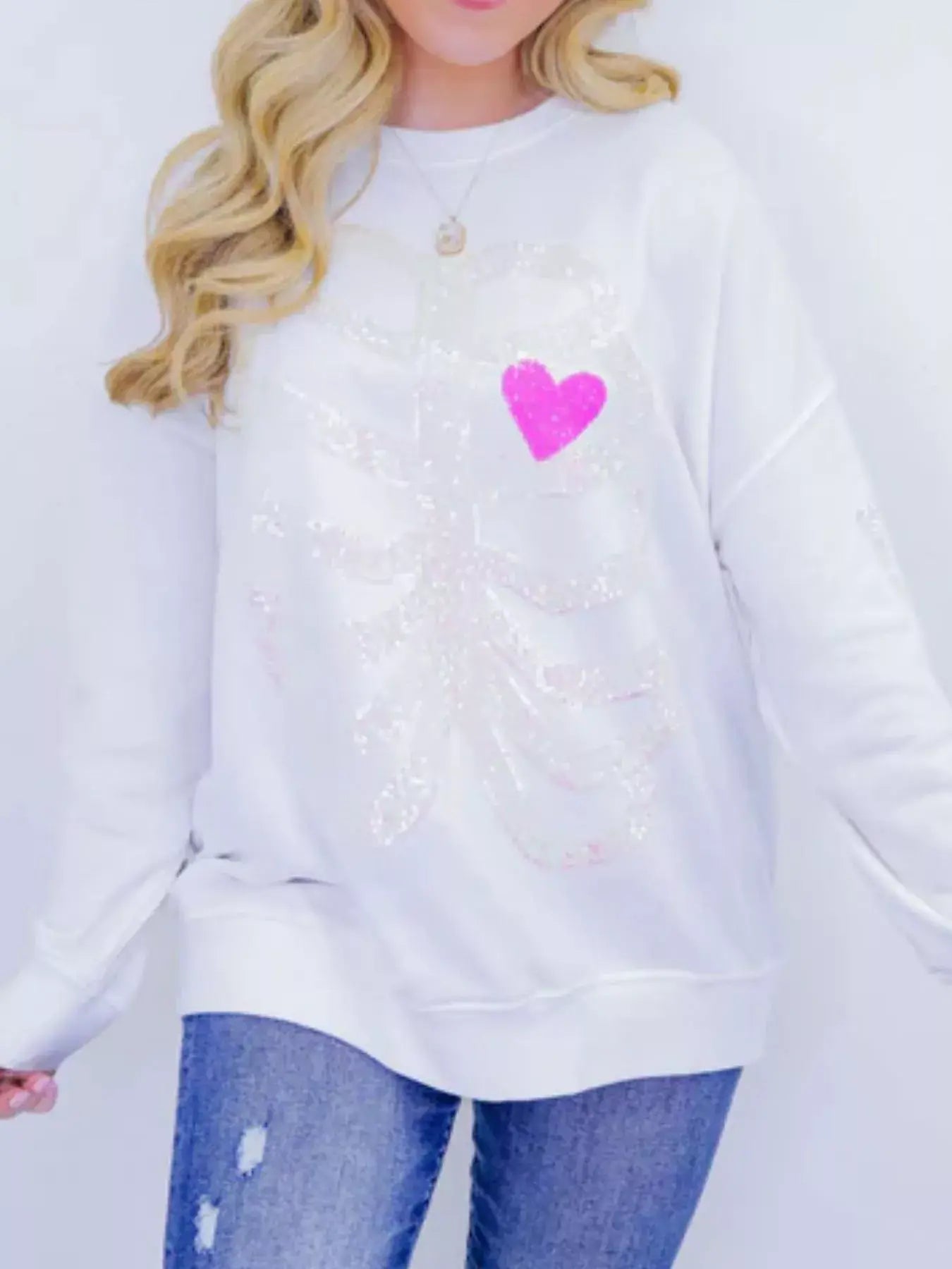 Full Size Halloween Round Neck Long Sleeve Sweatshirt Plus Size - Trendsi - Flyclothing LLC