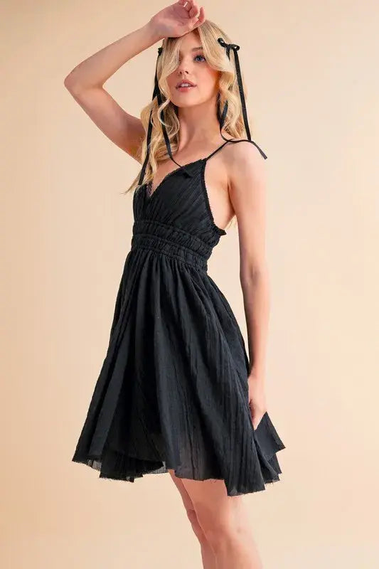 Aemi+Co Lace Detail Mini Cami Dress - Trendsi - Flyclothing LLC