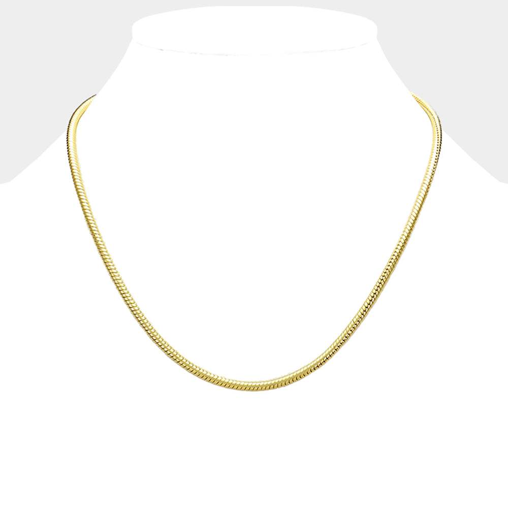 18 INCH Snake chain necklace - Madeline Love - Flyclothing LLC