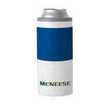 McNeese State 12oz Colorblock Slim Can Coolie - Logo Brands - Flyclothing LLC