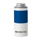 McNeese State 12oz Colorblock Slim Can Coolie - Logo Brands - Flyclothing LLC