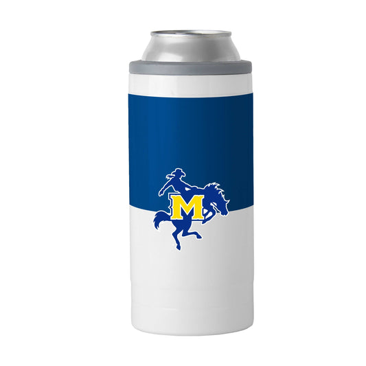 McNeese State 12oz Colorblock Slim Can Coolie - Logo Brands - Flyclothing LLC