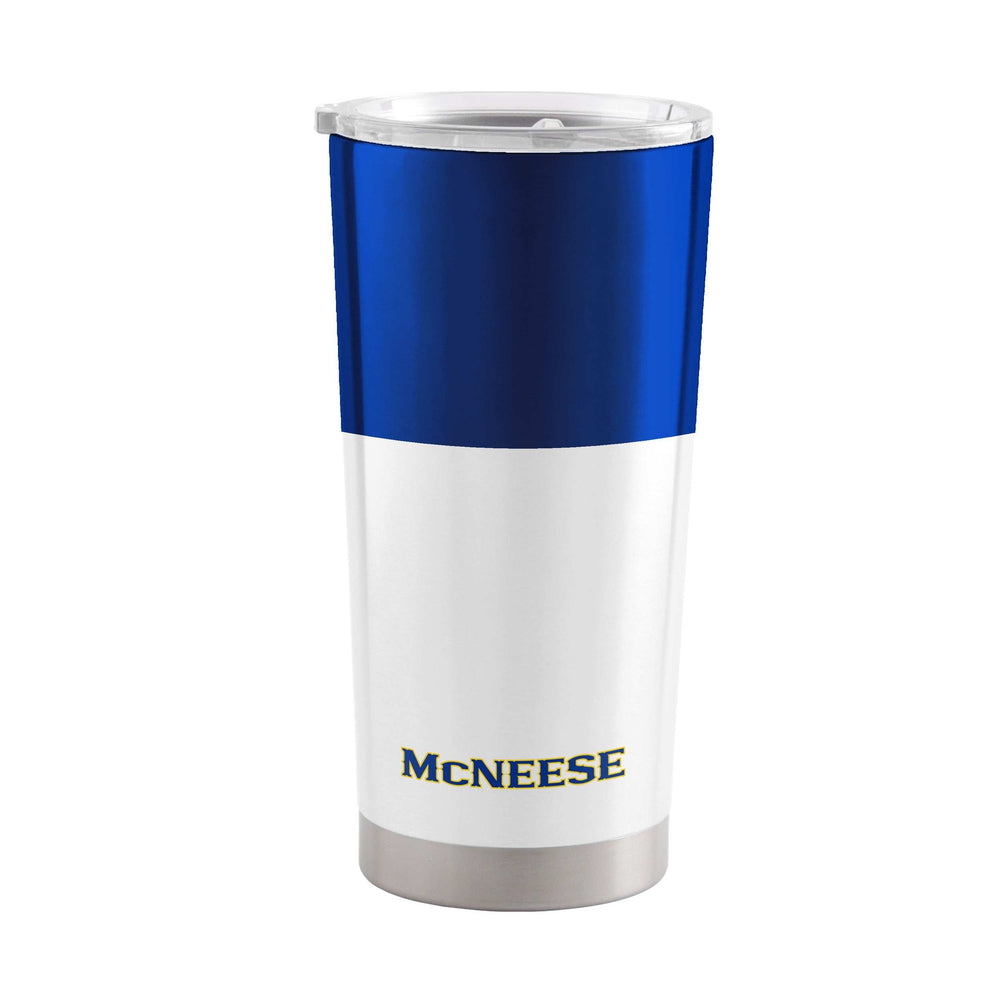 McNeese State 20oz Colorblock Stainless Tumbler - Logo Brands - Flyclothing LLC