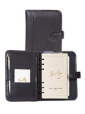 Scully Leather Lindero Leather Black 6 Ring Planner - Scully Leather - Flyclothing LLC