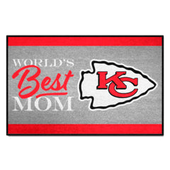 Kansas City Chiefs World's Best Mom Starter Mat Accent Rug - 19in. x 30in. - Kansas City Chiefs