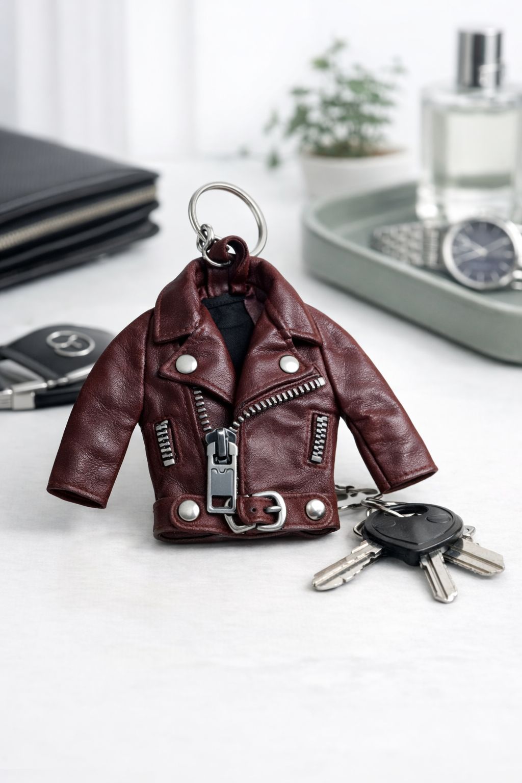 Leather Jacket Key Chain