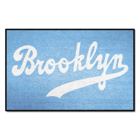 Brooklyn Dodgers Starter Mat Accent Rug - 19in. x 30in. 1944 Retro Logo - Brooklyn Dodgers