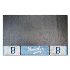 Brooklyn Dodgers Vinyl Grill Mat - 26in. x 42in. 1944 Retro Logo - Brooklyn Dodgers