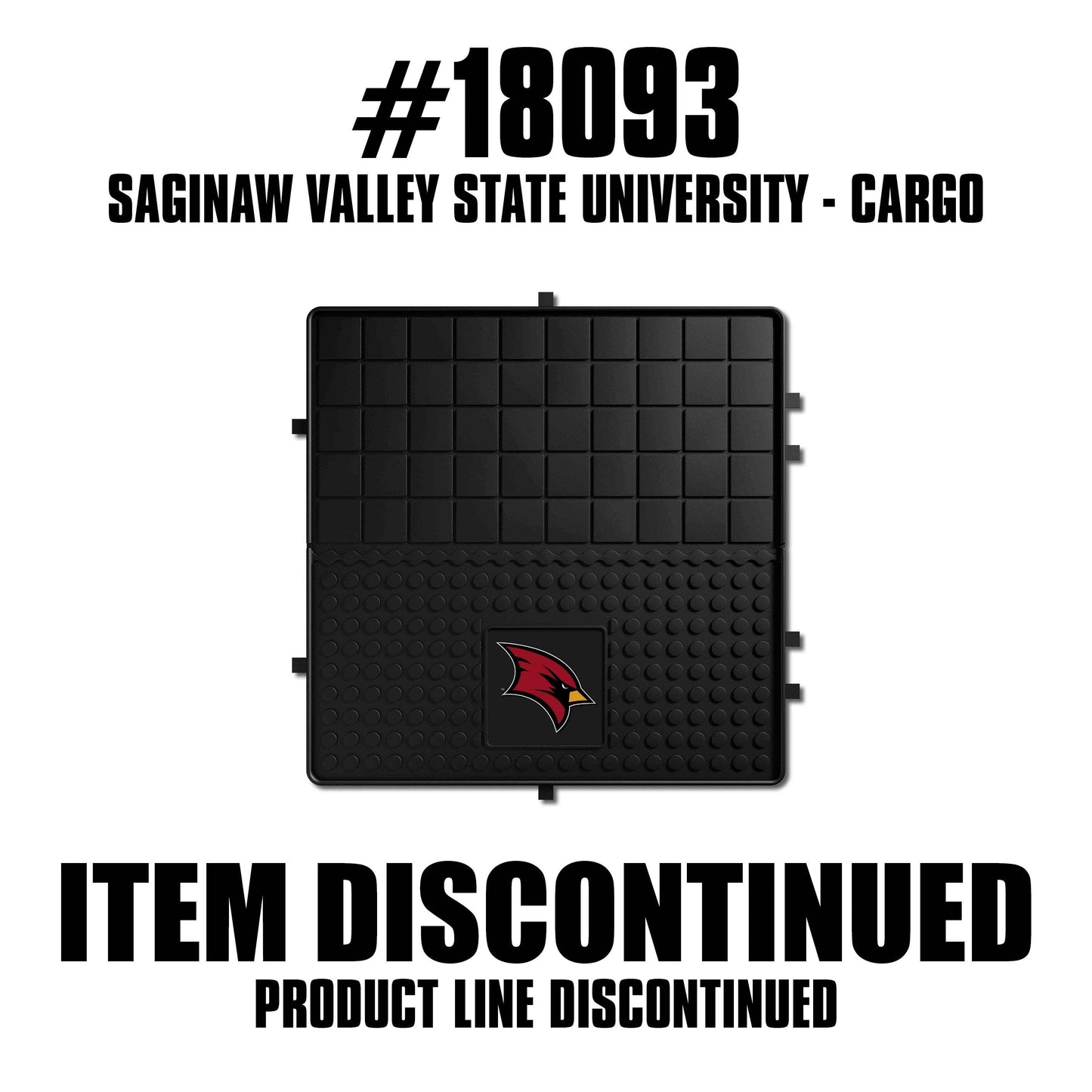Saginaw Valley State Cardinals Heavy Duty Cargo Mat 31"x31" - Saginaw Valley State - Flyclothing LLC