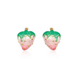 Colorful Strawberry Stud Earrings - Trendsi - Flyclothing LLC