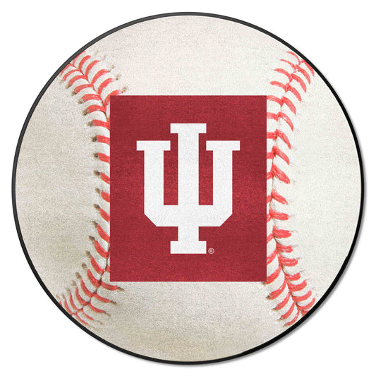 Indiana Hooisers Baseball Rug - 27in. Diameter - Indiana