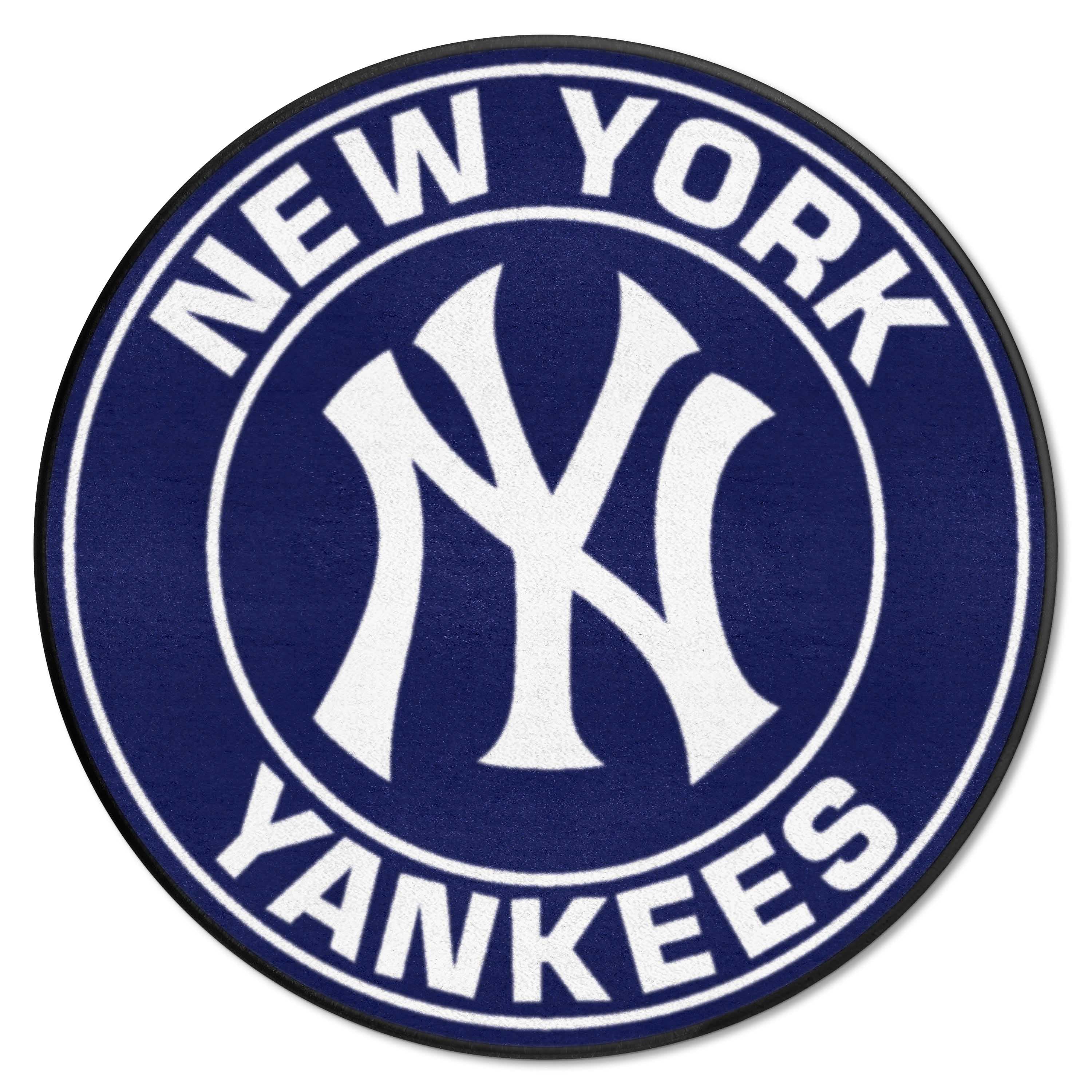 New York Yankees Roundel Rug - 27in. Diameter - New York Yankees