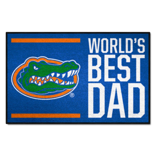 Florida Gators Starter Mat Accent Rug - 19in. x 30in. World's Best Dad Starter Mat - Florida