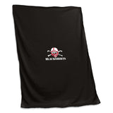 University of Nebraska Black Screened Sweatshirt Blanket f/ Blackshirts Logo - Logo Brands - Flyclothing LLC