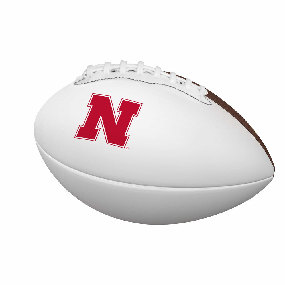 Nebraska Mini-Size Autograph Football - Logo Brands - Flyclothing LLC