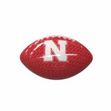 Nebraska Carbon Fiber Mini Size Glossy Football - Logo Brands - Flyclothing LLC