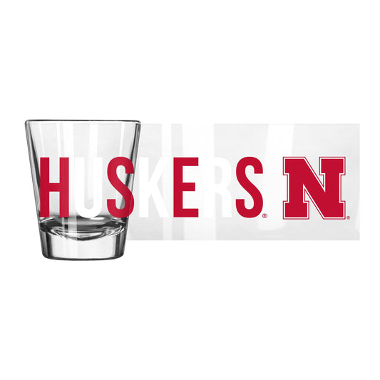Nebraska 2oz Overtime Shot Glass - Logo Brands - Flyclothing LLC