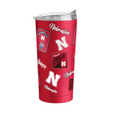 Nebraska 20oz Dreamweave Powder Coat Tumbler - Logo Brands - Flyclothing LLC