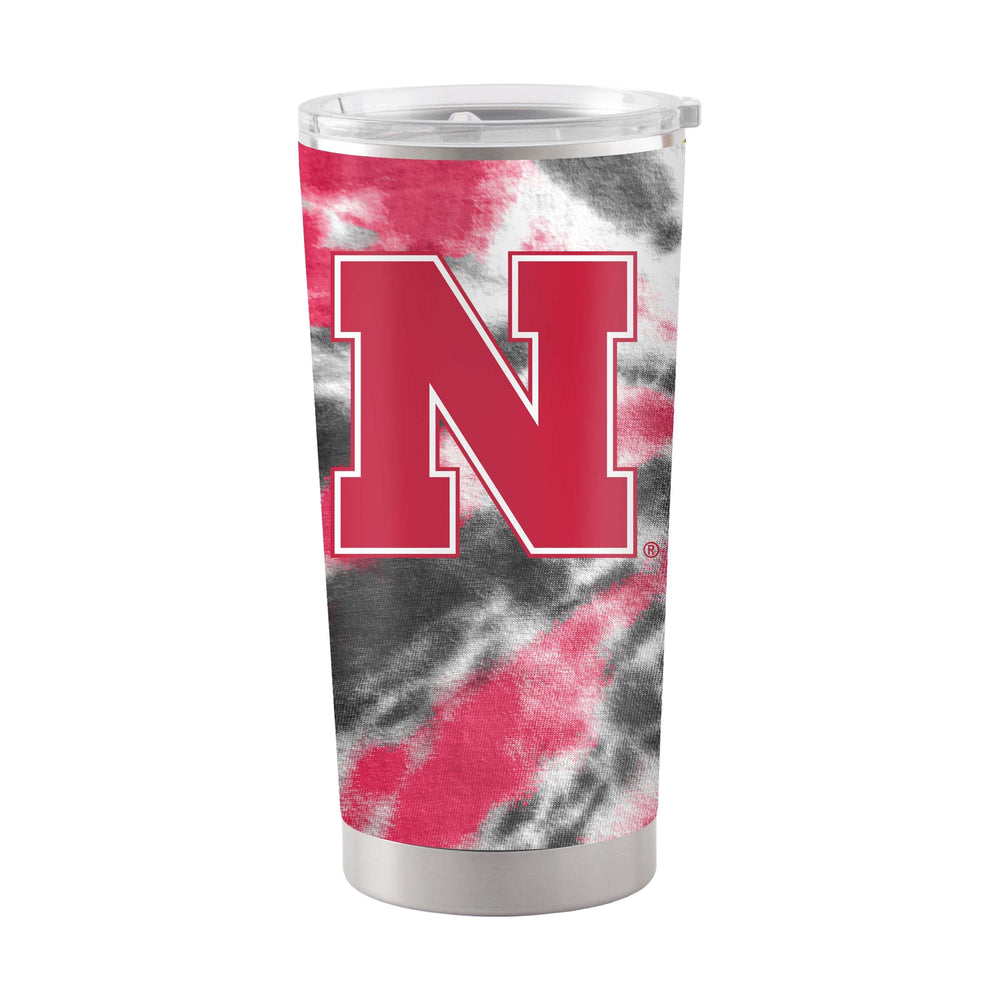 Nebraska 20oz Tie Dye Stainless Tumbler - Logo Brands - Flyclothing LLC