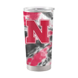 Nebraska 20oz Tie Dye Stainless Tumbler - Logo Brands - Flyclothing LLC