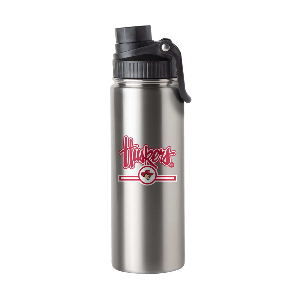 Nebraska 21oz Campus Colors Letterman Twist Top Bottle - Logo Brands - Flyclothing LLC