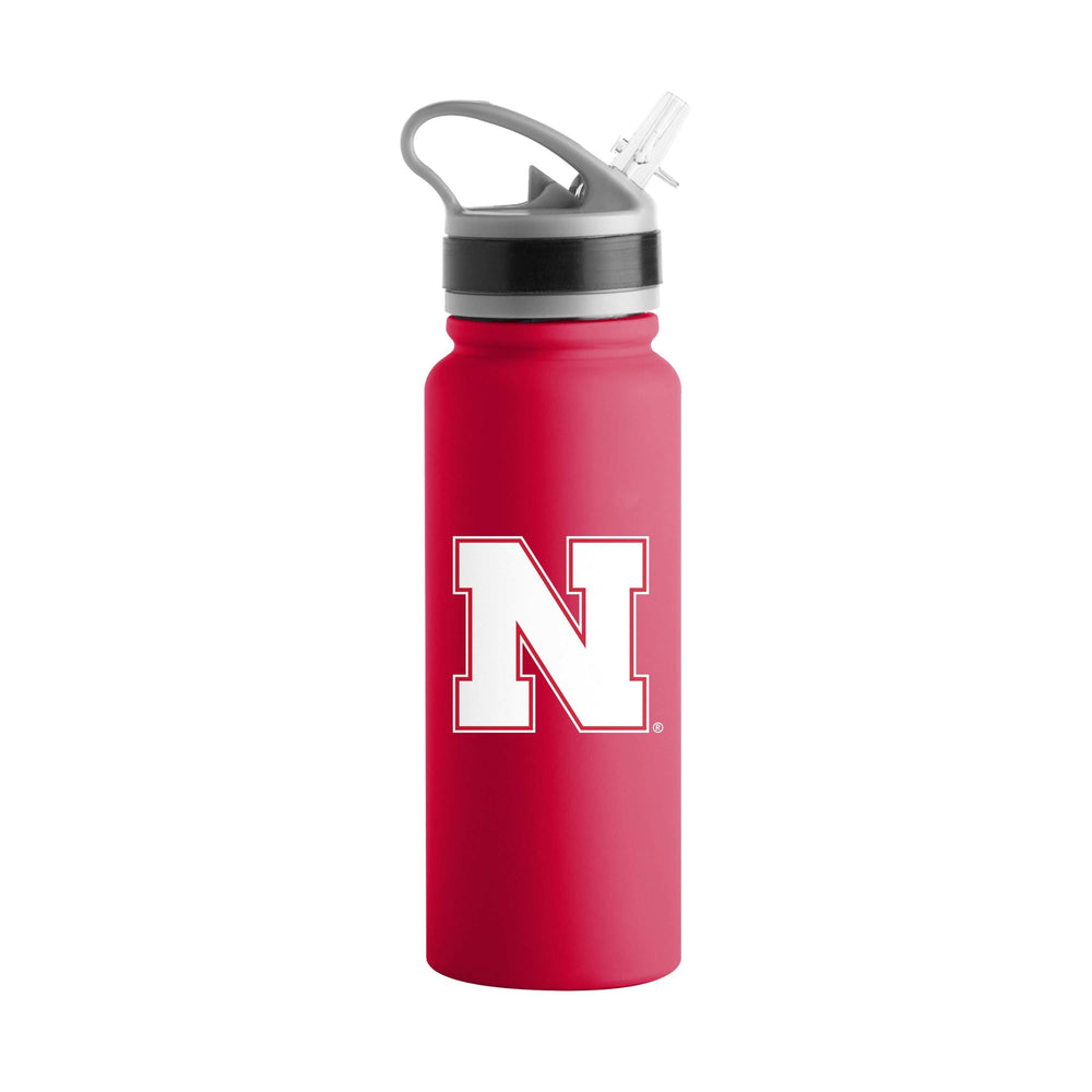 Nebraska 25oz Campus Color Letterman Stainless Single Wall Flip Top Bottle - Logo Brands - Flyclothing LLC