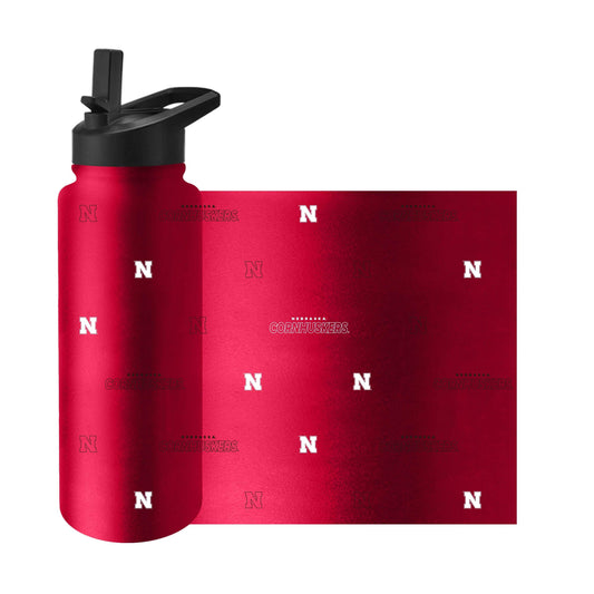 Nebraska 34oz Step And Repeat Quencher Bottle - Logo Brands - Flyclothing LLC