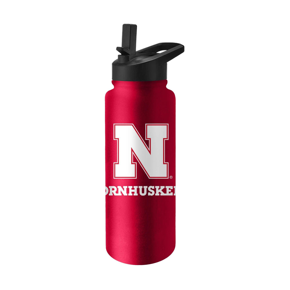 Nebraska 34oz Campus Color Stainless Quencher Bottle - Logo Brands - Flyclothing LLC