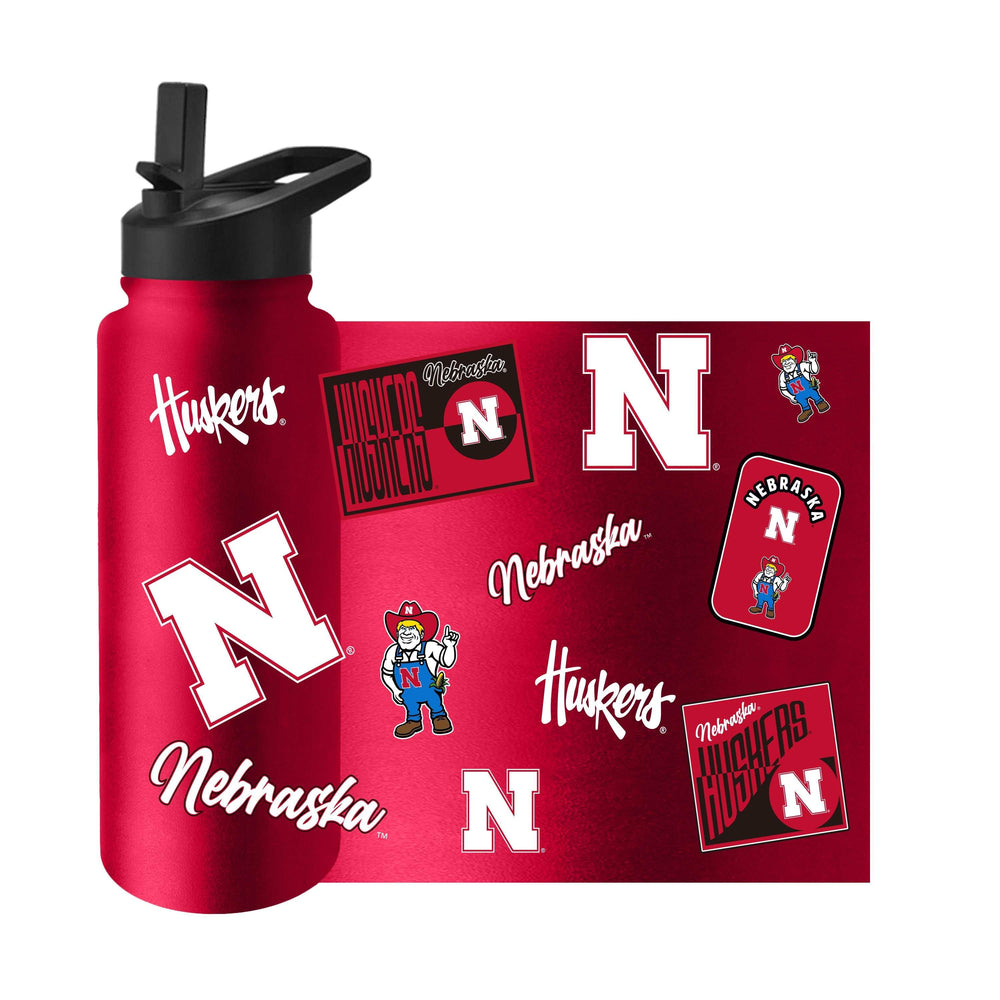 Nebraska 34oz Dreamweave Quencher Bottle - Logo Brands - Flyclothing LLC
