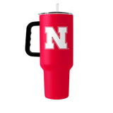 Nebraska 40oz Flipside Powder Coat Tumbler - Logo Brands - Flyclothing LLC