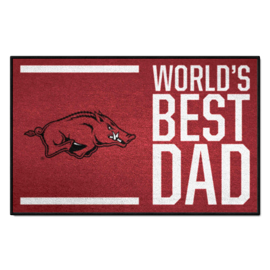 Arkansas Razorbacks Starter Mat Accent Rug - 19in. x 30in. - Arkansas