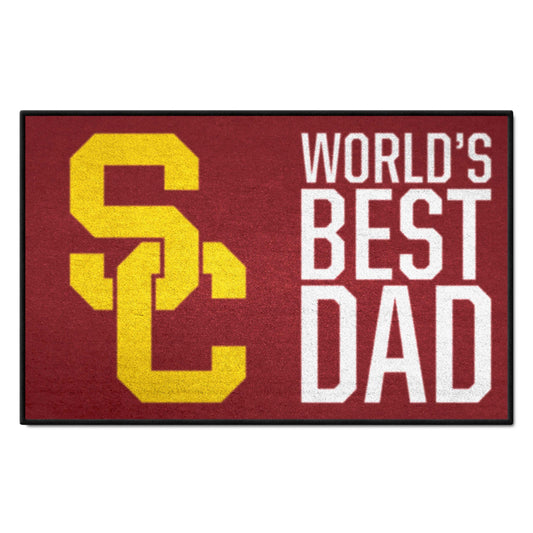 Southern California Trojans Starter Mat Accent Rug - 19in. x 30in. World's Best Dad Starter Mat