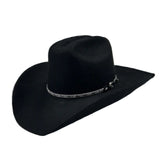 Rockmont Clothing Black Cattleman Western Cowboy Hat with Horse Hair Band - Rockmount Clothing