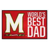 Maryland Terrapins Starter Mat Accent Rug - 19in. x 30in. World's Best Dad Starter Mat - Maryland