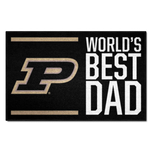 Purdue Boilermakers Starter Mat Accent Rug - 19in. x 30in. World's Best Dad Starter Mat - Purdue