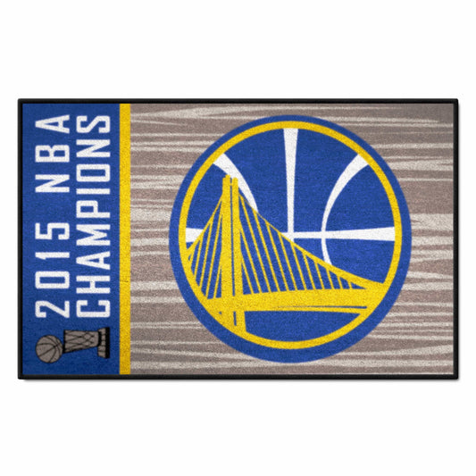 Golden State Warriors 2015 NBA Champions Starter Mat Accent Rug - 19in. x 30in. - Golden State Warriors