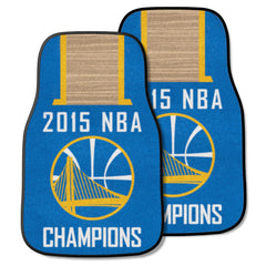 Golden State Warriors 2015 NBA Champions Front Carpet Car Mat Set - 2 Pieces - Golden State Warriors