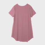 V-Neck Short Sleeve Lounge Dress - Trendsi - Flyclothing LLC
