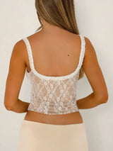 Frill Bow Lace Cami - Trendsi - Flyclothing LLC