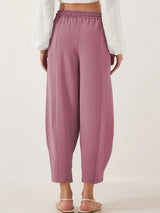 Full Size Drawtising Cropped Jogger Pants Plus Size - Trendsi - Flyclothing LLC