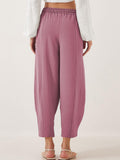 Full Size Drawtising Cropped Jogger Pants Plus Size - Trendsi