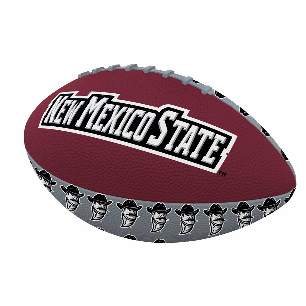 New Mexico State Mini Size Rubber Football - Logo Brands - Flyclothing LLC