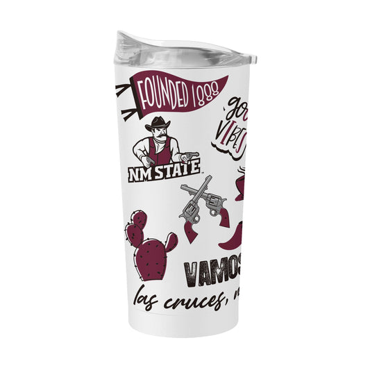 New Mexico State 20oz Native Powder Coat Tumbler - Logo Brands - Flyclothing LLC