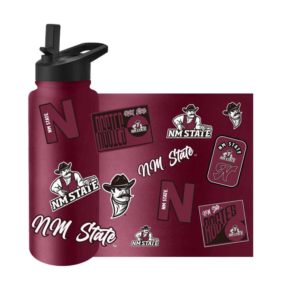 New Mexico State 34oz Dreamweave Quencher Bottle - Logo Brands - Flyclothing LLC